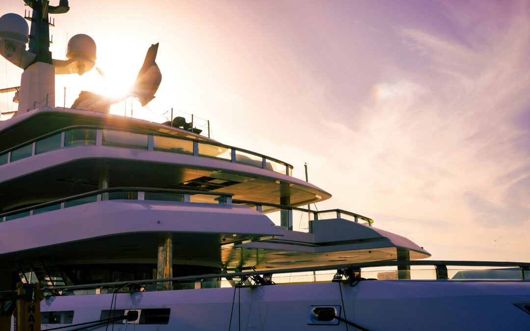 STERN OF SUPERYACHT